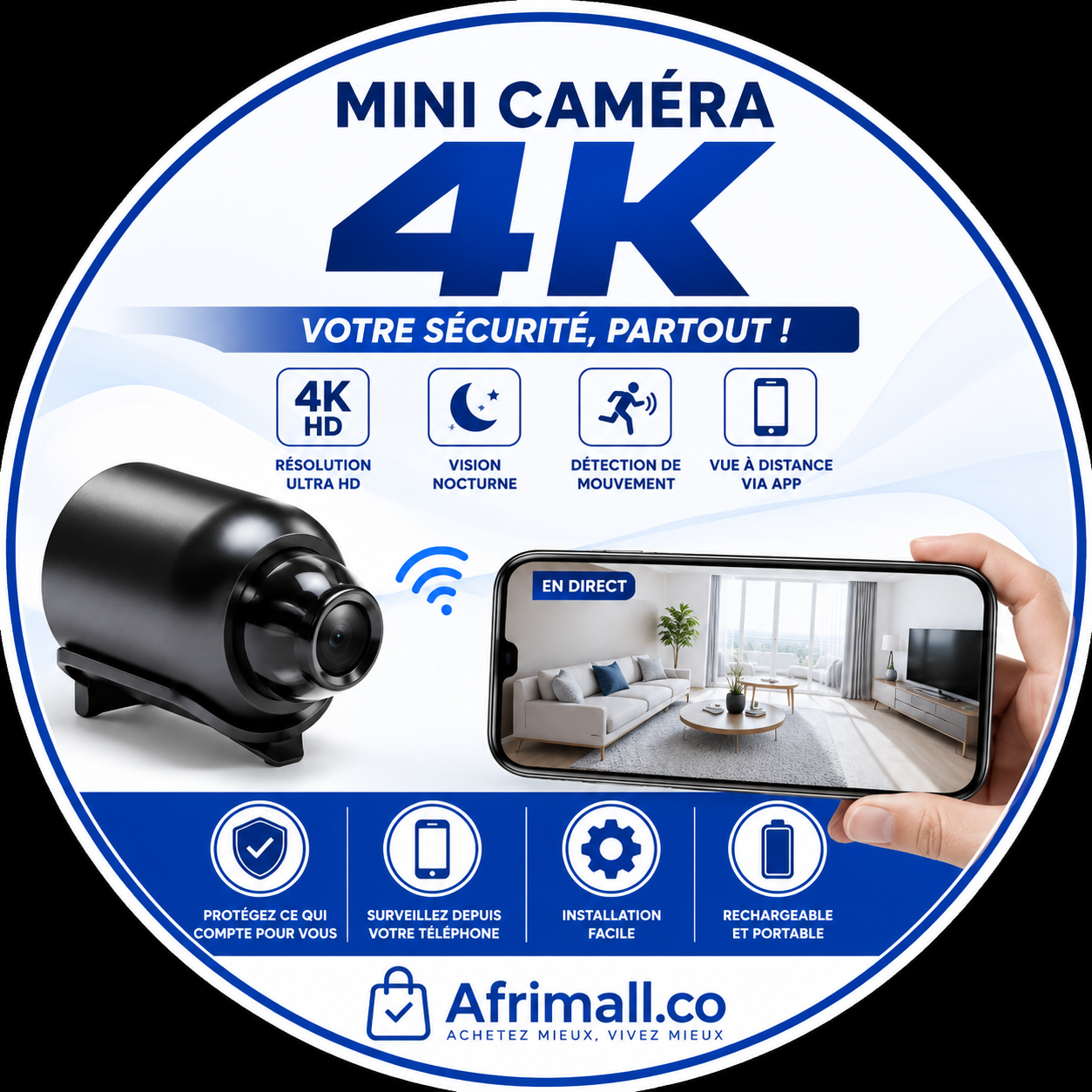 NanoVision™ 4K – La Mini Caméra Qui Protège Ce Qui Compte Pour Vous