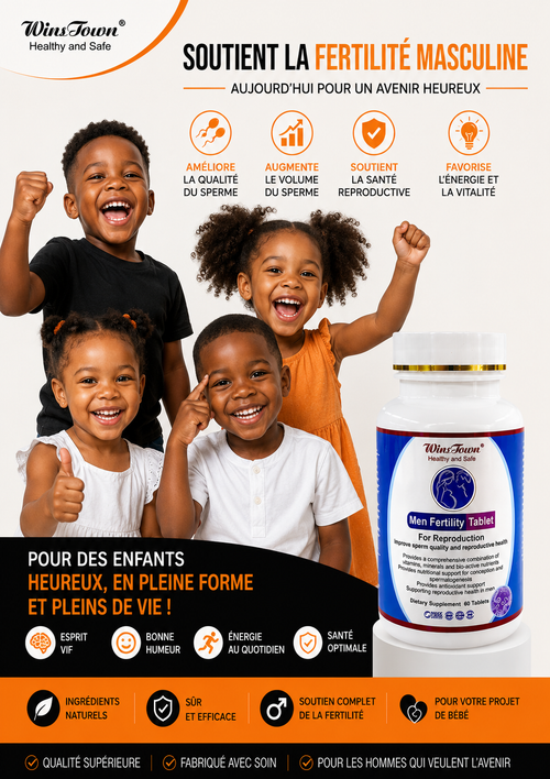 Capsules naturelles de fertilité masculine à la maca – soutien du sperme et de la conception.