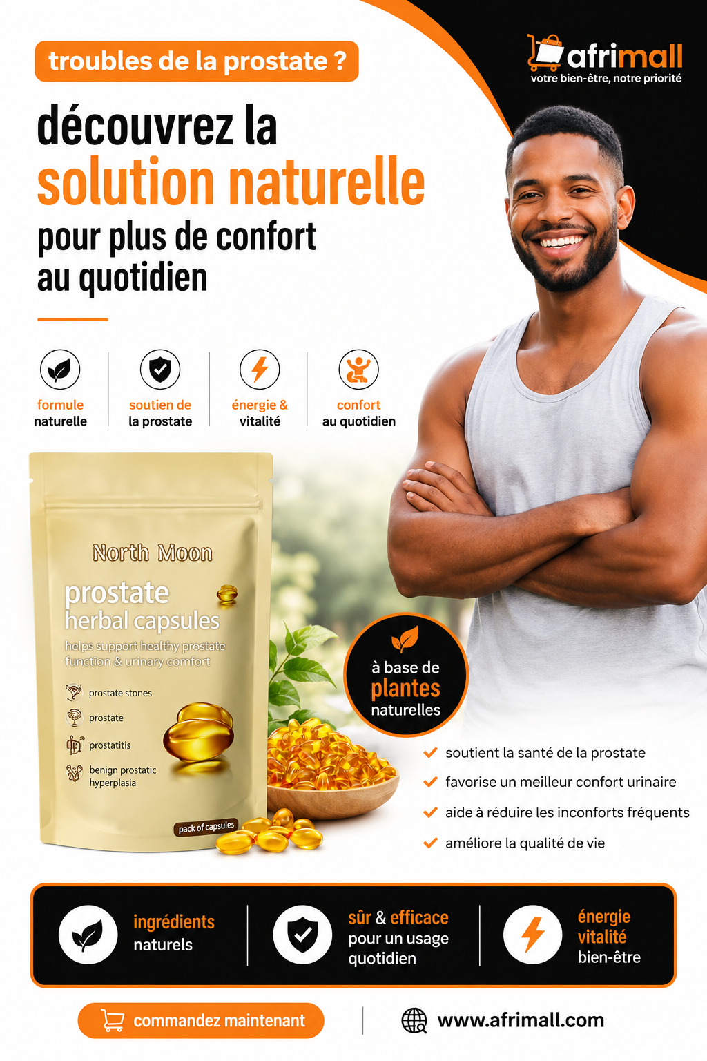 Formule avancée de soutien de la prostate et de vitalité masculine Prostaline