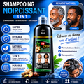 🖤 Shampoo Colorant 3-en-1 — Retrouve des cheveux noirs facilement
